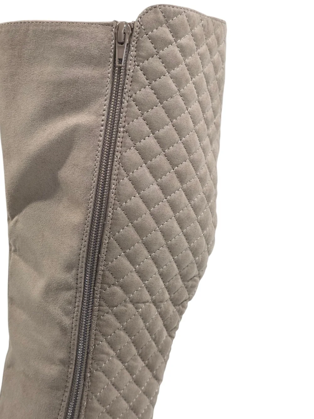 Women’s Quilted High Boots in Taupe Free Shipping!!!!